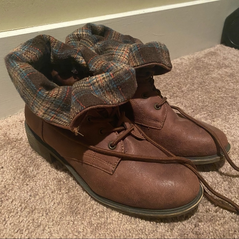 Brown Mudd Ankle Boots